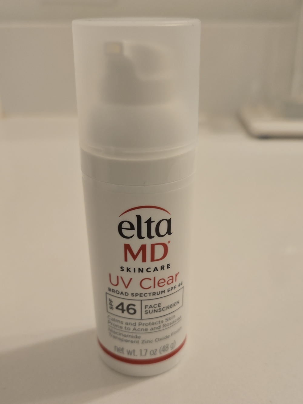 EltaMD UV Clear Facial Sunscreen - White and Red Accents